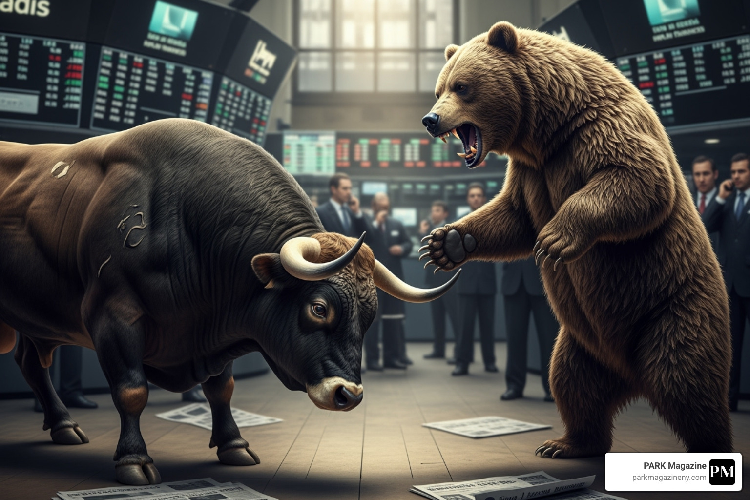 Bull and bear facing off - coreweave stock Bull and bear facing off - coreweave stock