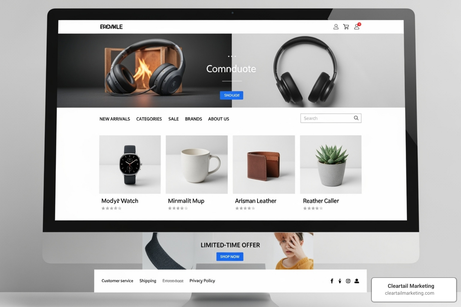 modern e-commerce homepage - professional WordPress website modern e-commerce homepage - professional WordPress website