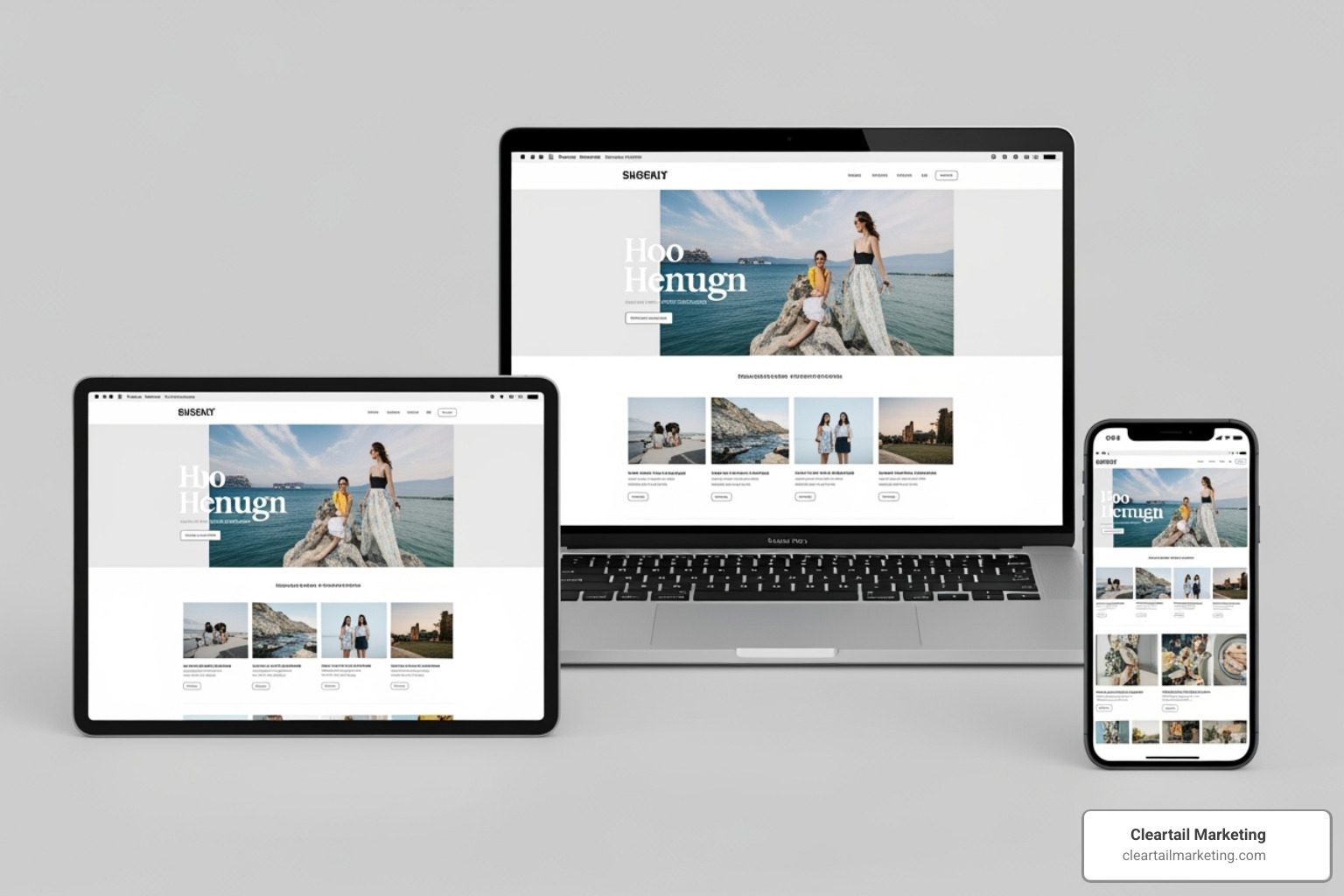 sleek, responsive website design shown on a laptop, tablet, and phone - professional WordPress website sleek, responsive website design shown on a laptop, tablet, and phone - professional WordPress website