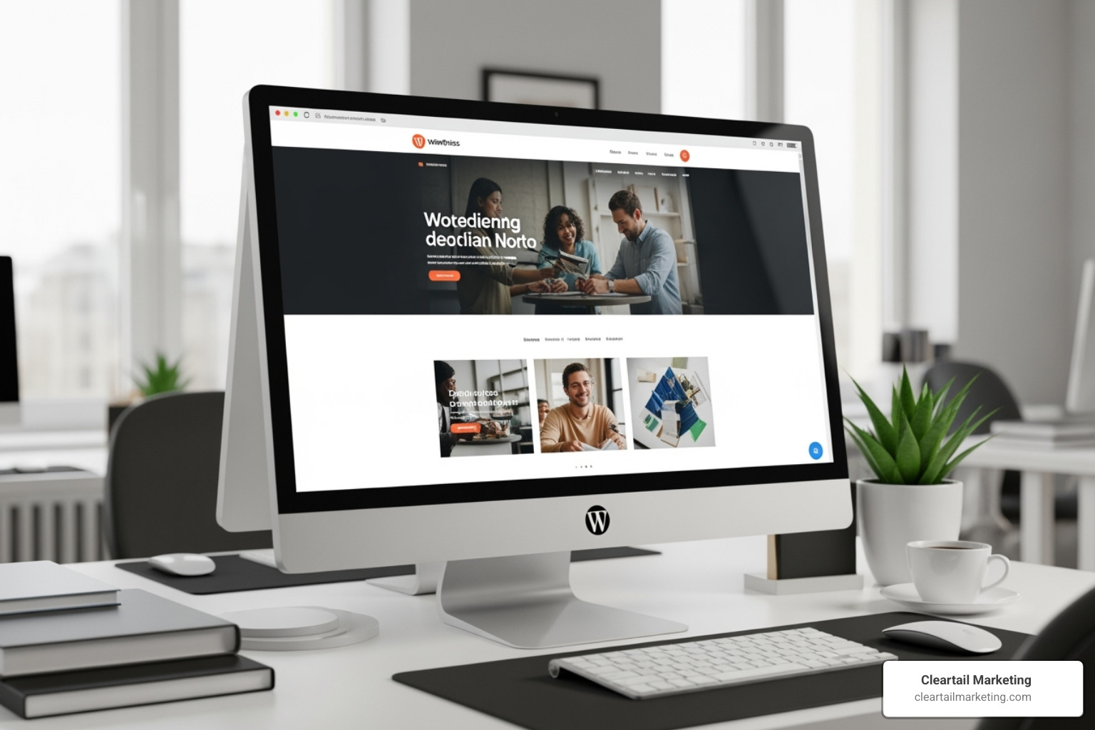 WordPress dashboard with themes and plugins visible - professional WordPress website WordPress dashboard with themes and plugins visible - professional WordPress website