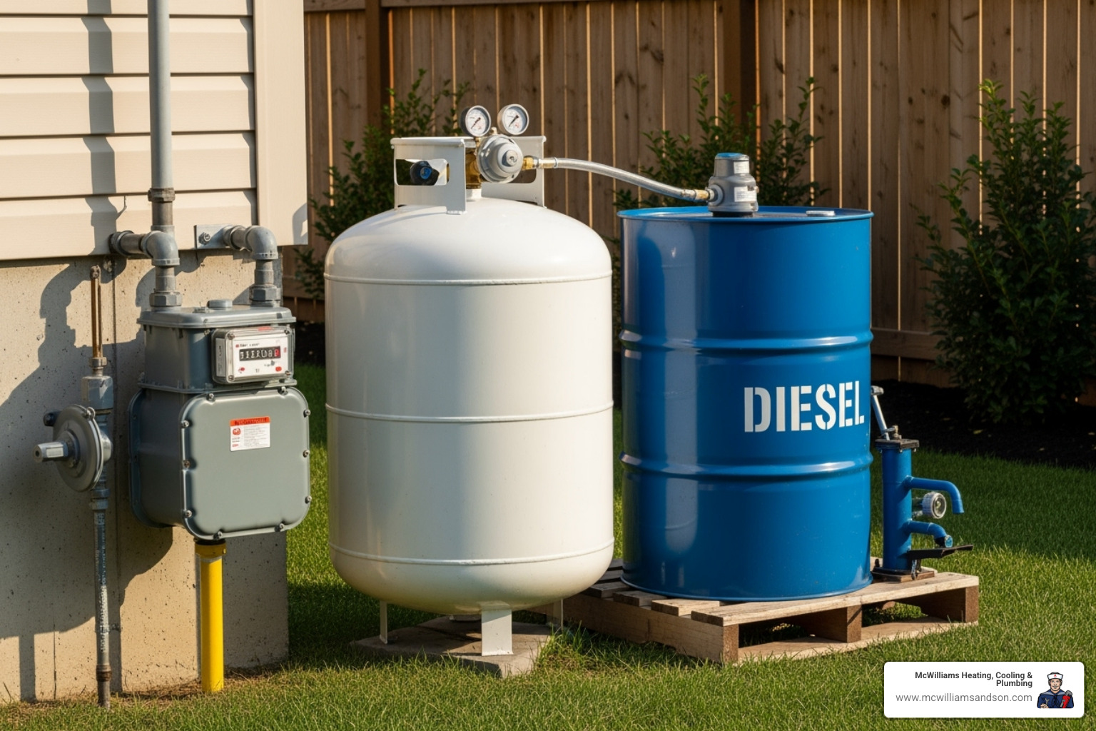 Comparison table of Natural Gas, Propane, and Diesel generator fuels - Generator Services Comparison table of Natural Gas, Propane, and Diesel generator fuels - Generator Services