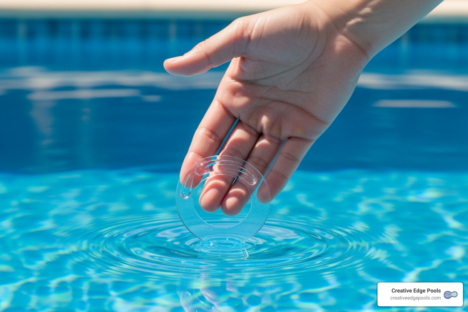 illustrating the underwater patch application technique, showing a hand folding a patch with glue on it before submerging - pvc glue for pool patch illustrating the underwater patch application technique, showing a hand folding a patch with glue on it before submerging - pvc glue for pool patch
