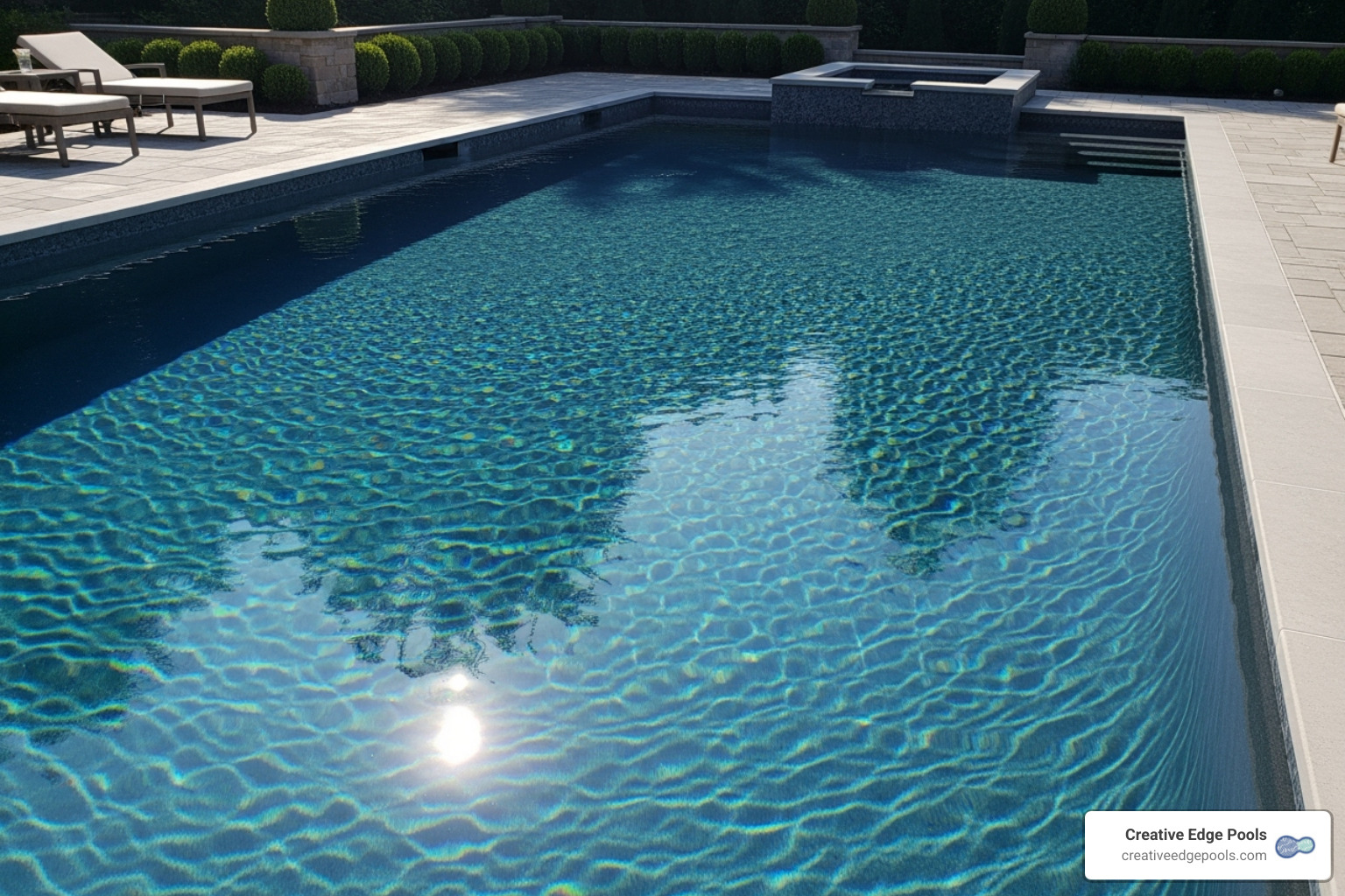 luxurious polished pool surface - pool plaster finish options