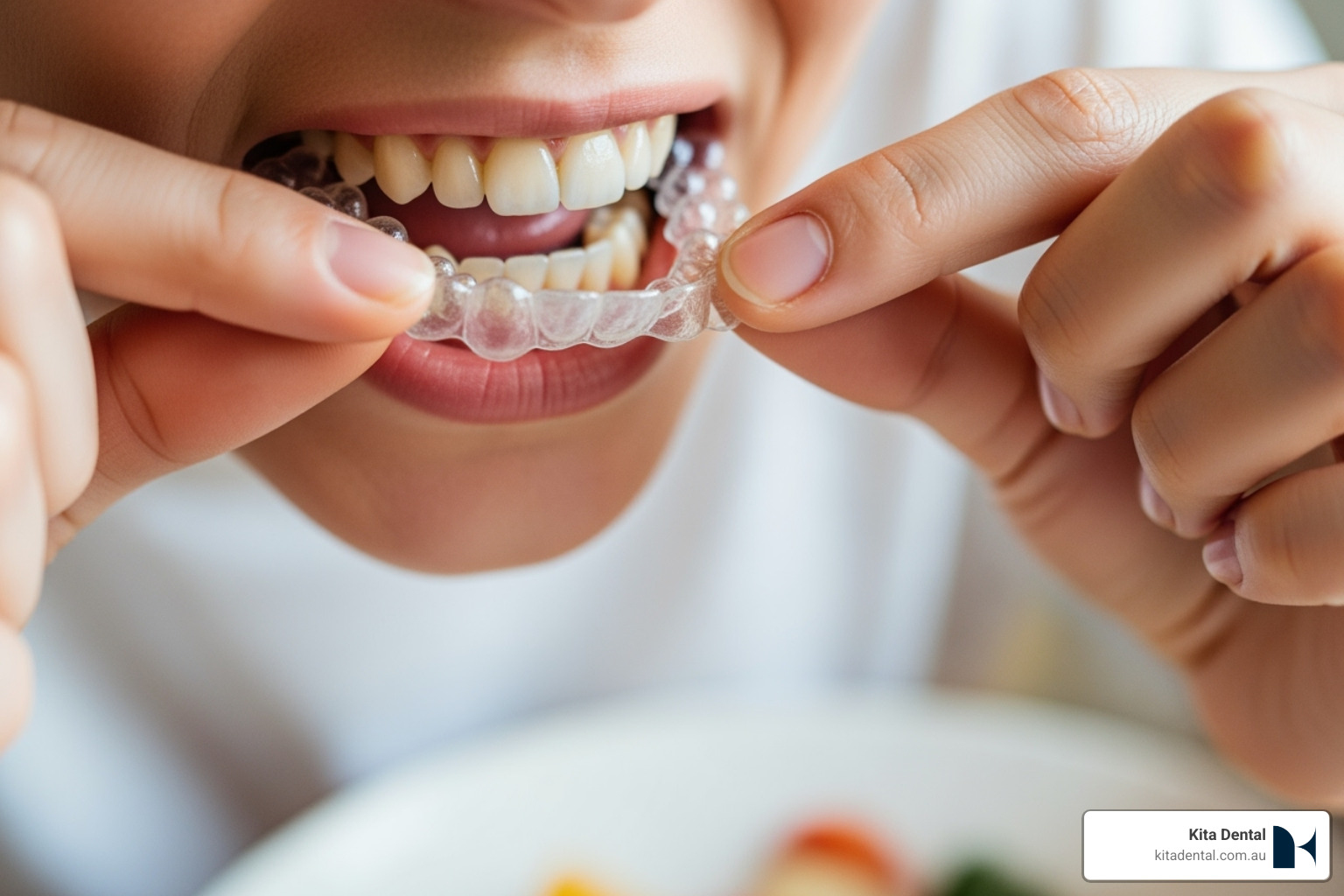 Patient smiling confidently with dental implants - Dental implant care Patient smiling confidently with dental implants - Dental implant care