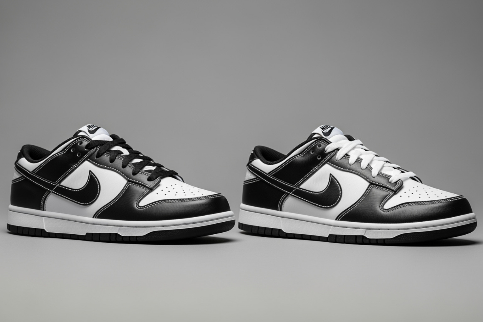 real vs. fake Panda Dunk comparison - panda dunks