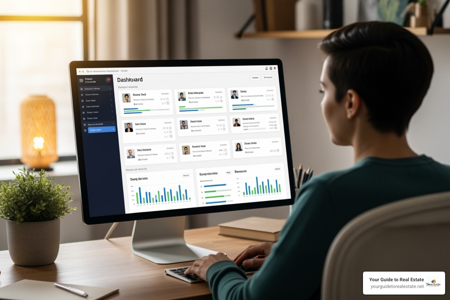 a person managing multiple small projects on a digital dashboard - part time work from home jobs