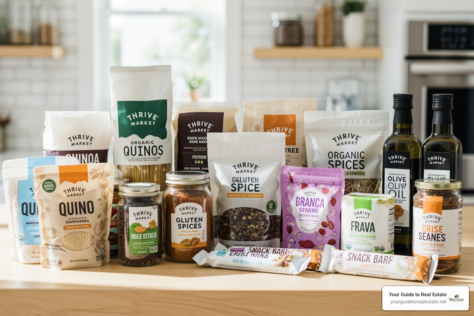 A variety of Thrive Market brand products. - thrive market