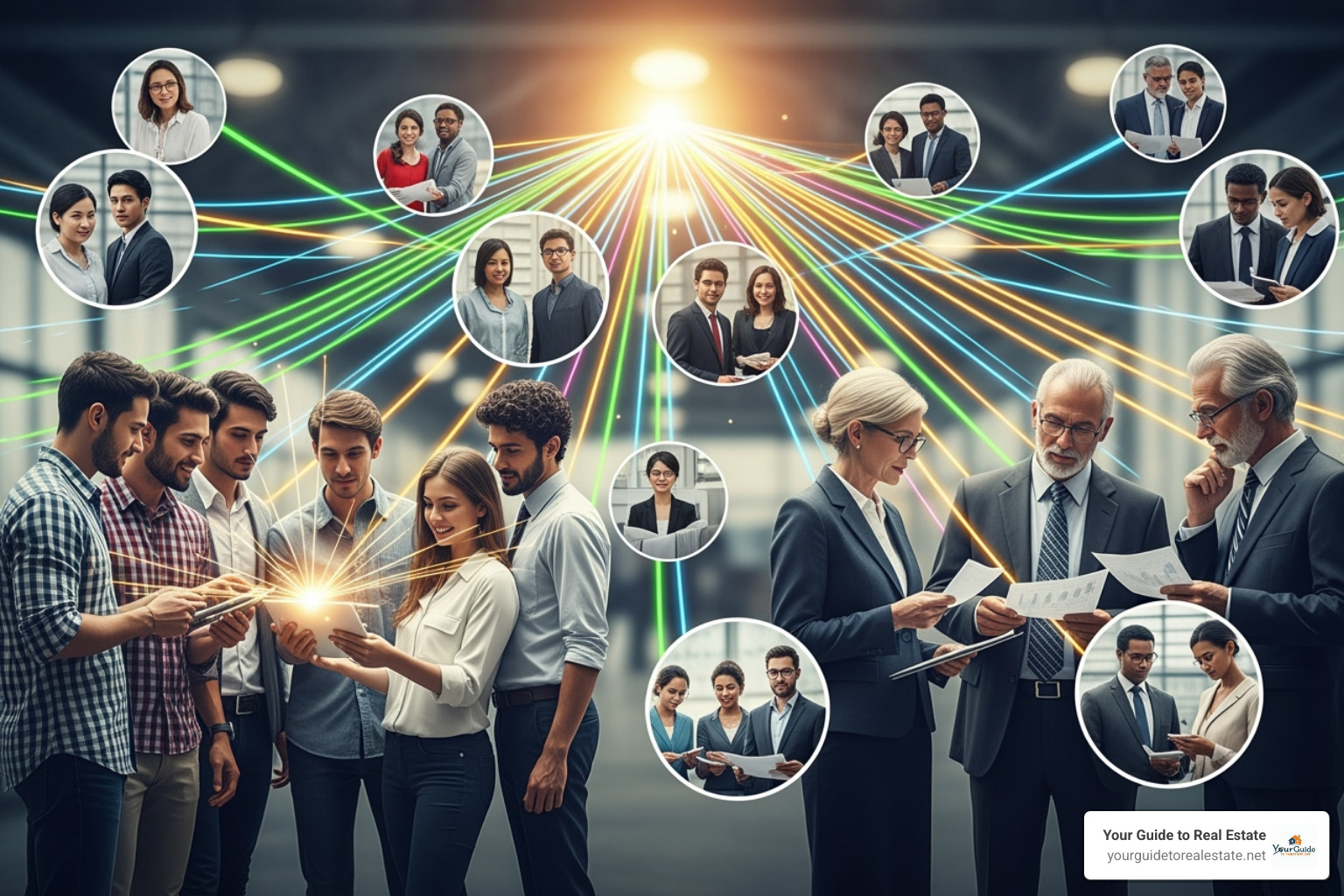 A diagram illustrating FintechAsia.net as a central hub connecting emerging fintech startups, venture capitalists, and angel investors, with arrows showing flow of information and funding - fin techasia.net