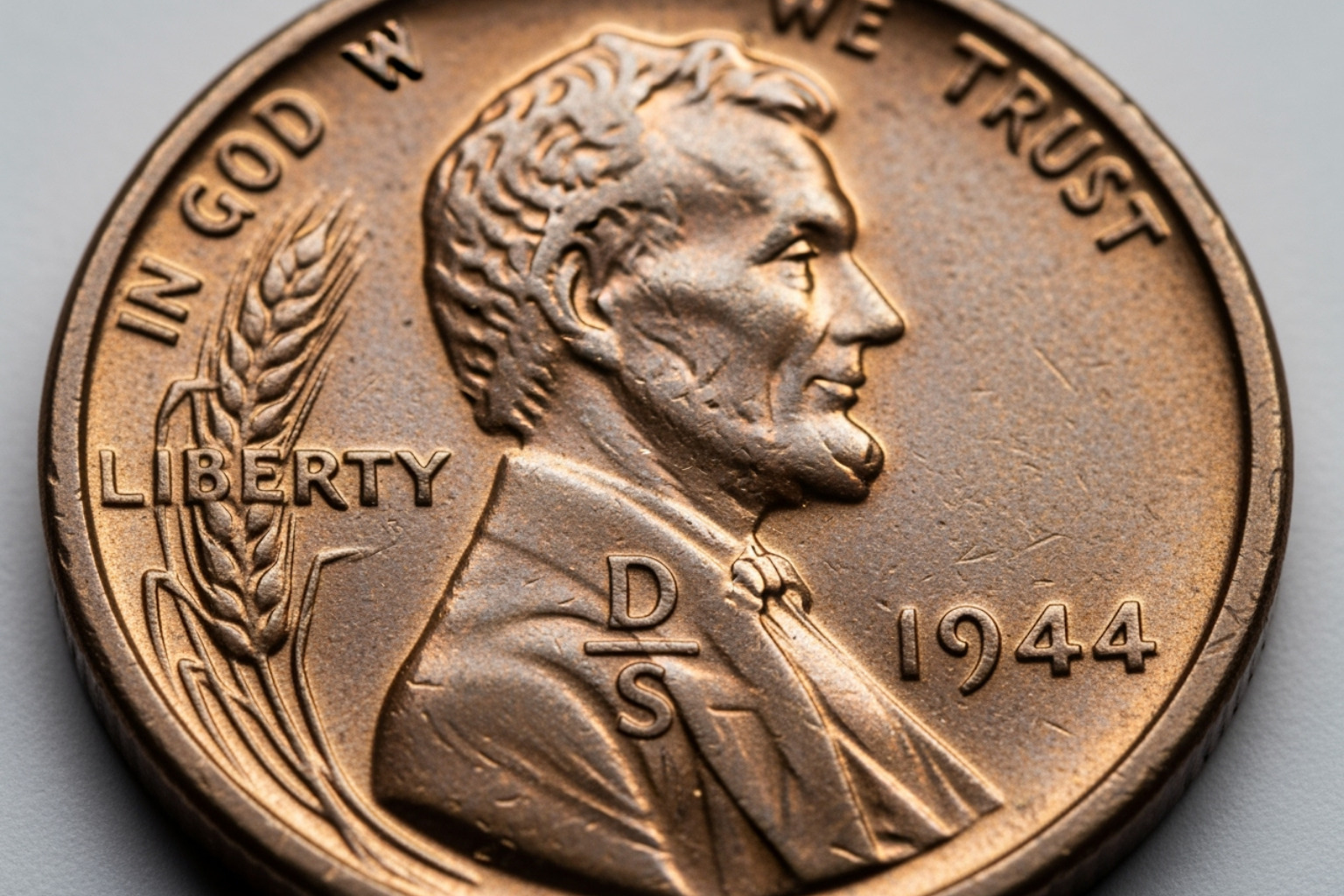 1944 D/S overmintmark error - most valuable 1944 wheat penny value