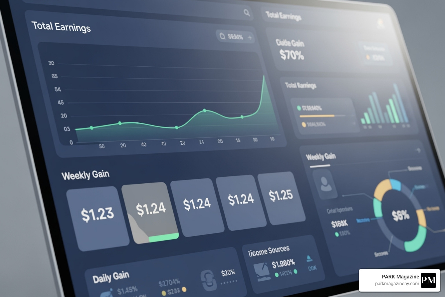 Dashboard showing small earnings adding up - money 6x .com Dashboard showing small earnings adding up - money 6x .com