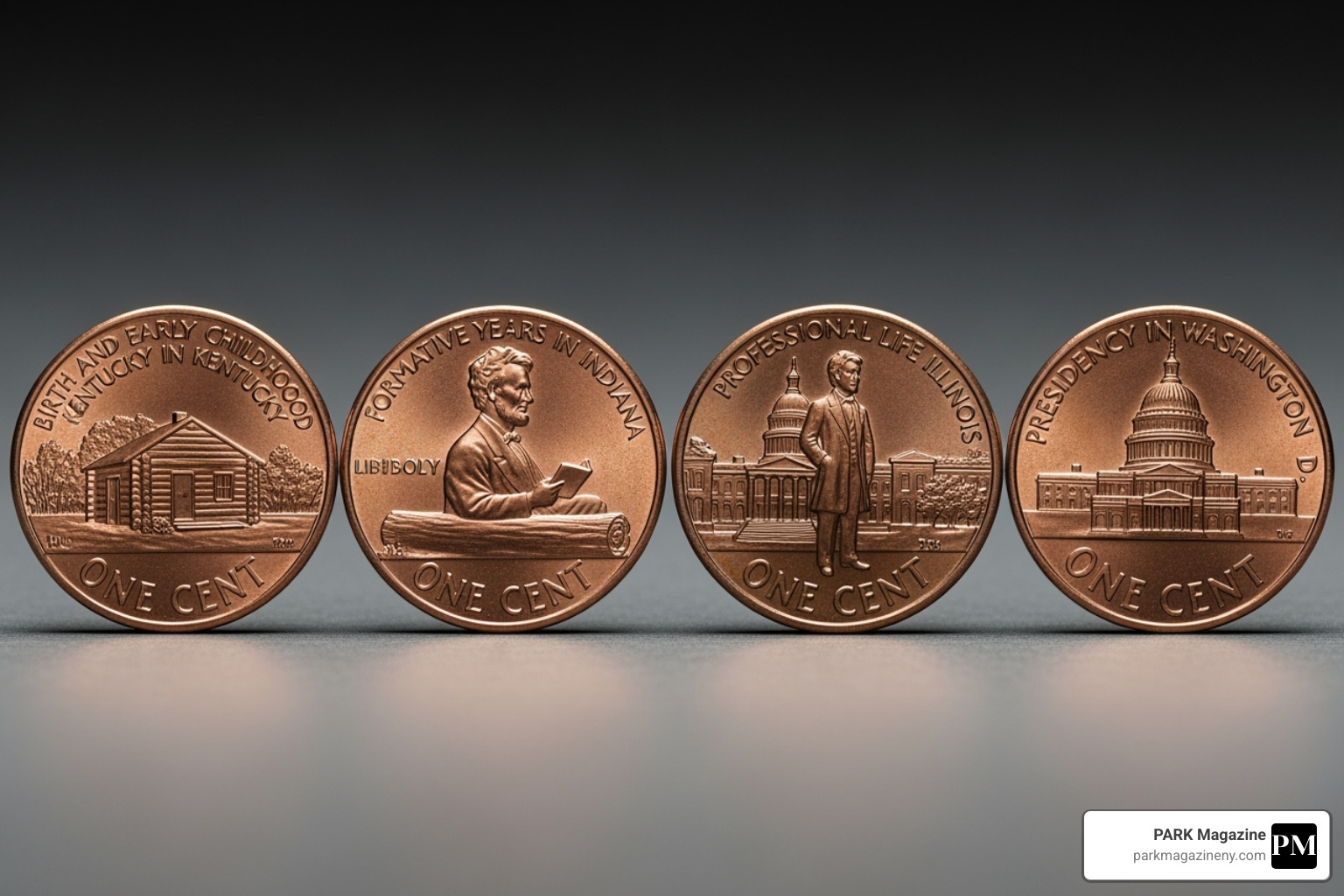 all four 2009 penny designs - 2009 penny value no mint mark all four 2009 penny designs - 2009 penny value no mint mark