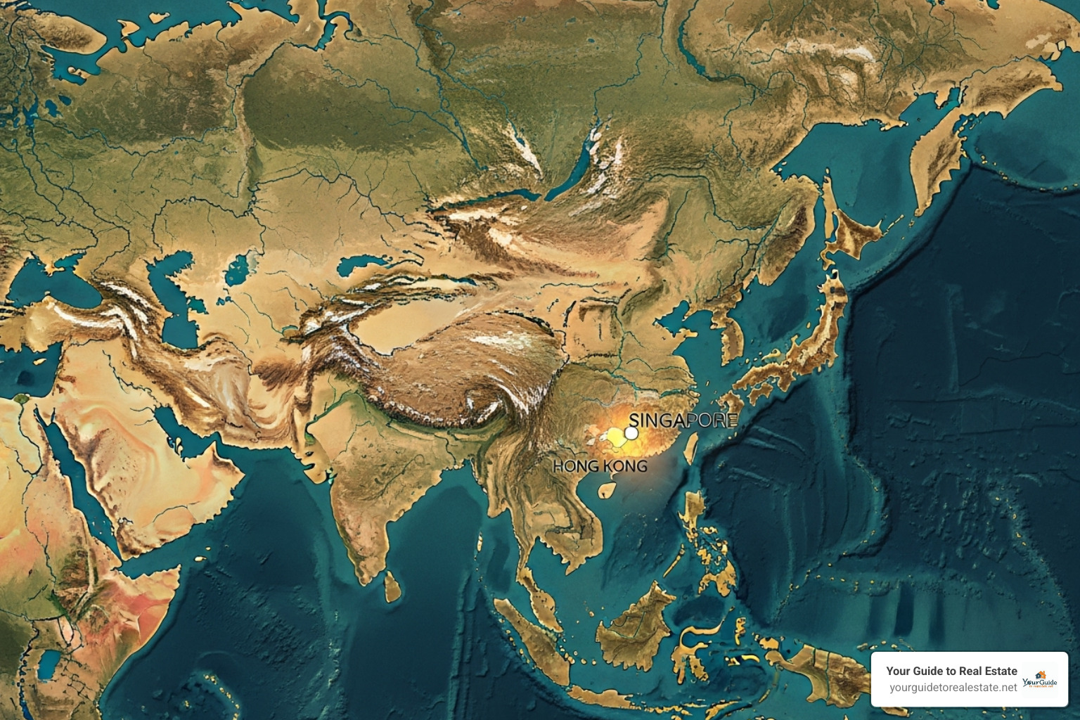 A map of Asia highlighting key fintech hubs like Singapore, Hong Kong, and Seoul - fin techasia.net