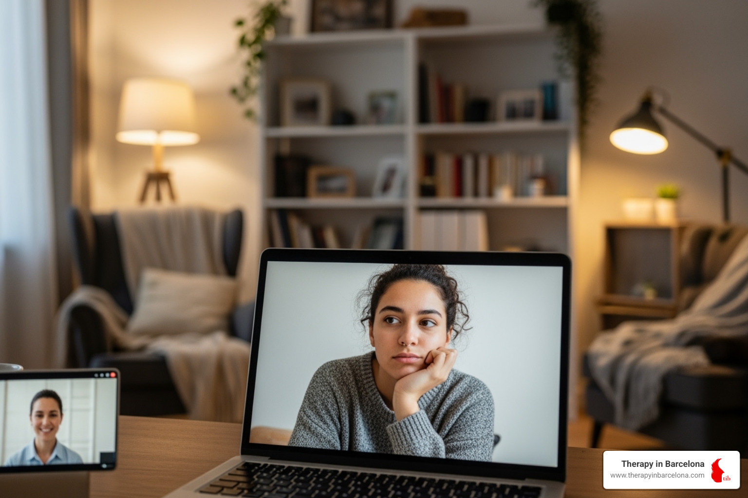 Diverse group of therapists on a video call, representing online therapy options - third culture kid therapy Diverse group of therapists on a video call, representing online therapy options - third culture kid therapy