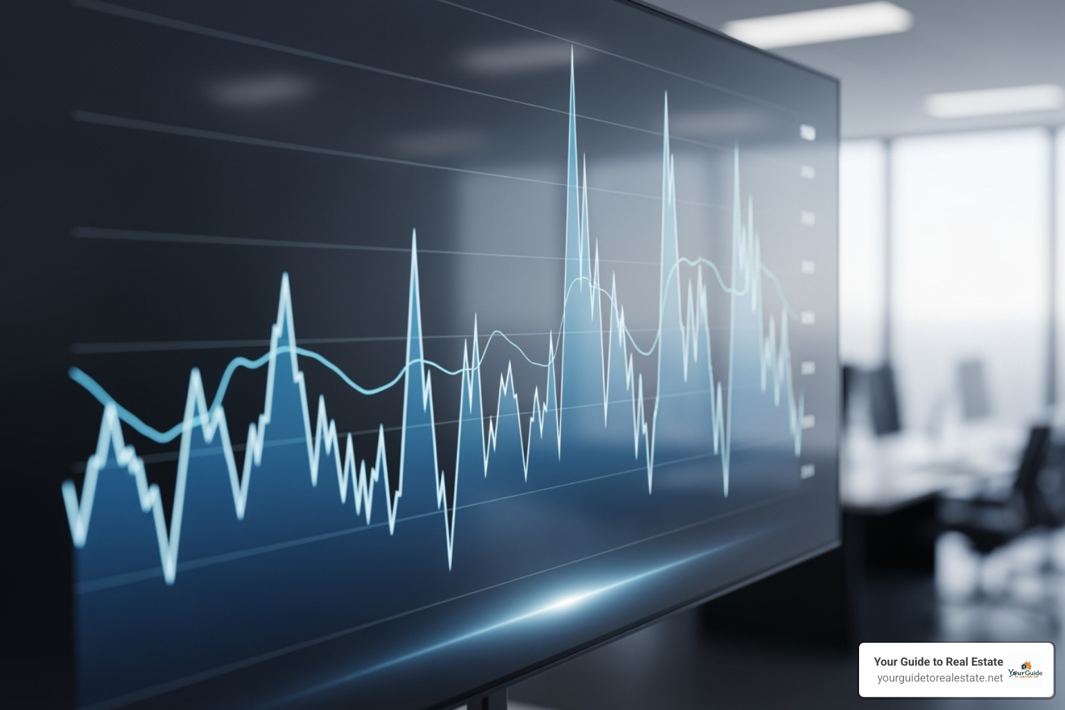 Historical mortgage rate trend line over 20 years, showing peaks and valleys -     mortgage rates plunge
