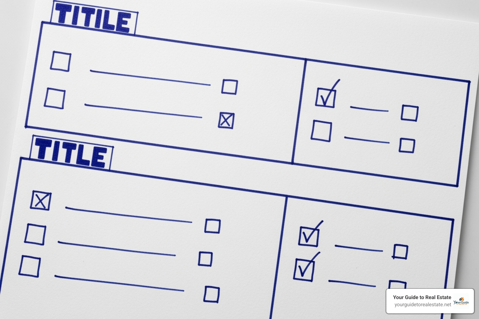 A checklist showing different contingency types - what does contingent mean