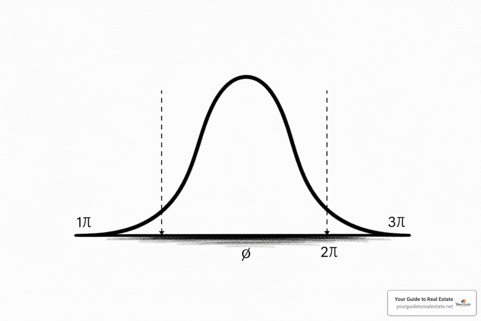 A clear, labeled normal distribution (bell curve) showing the mean and standard deviations with the 68-95-99.7 percentages marked - empirical rule