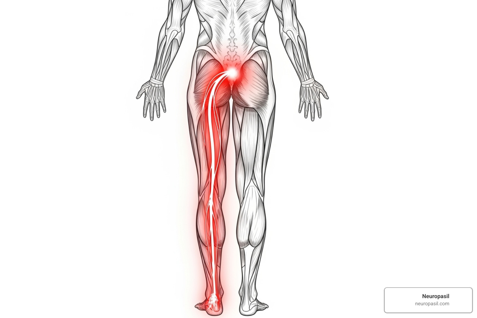 illustration of sciatica symptoms - how can i alleviate sciatica pain