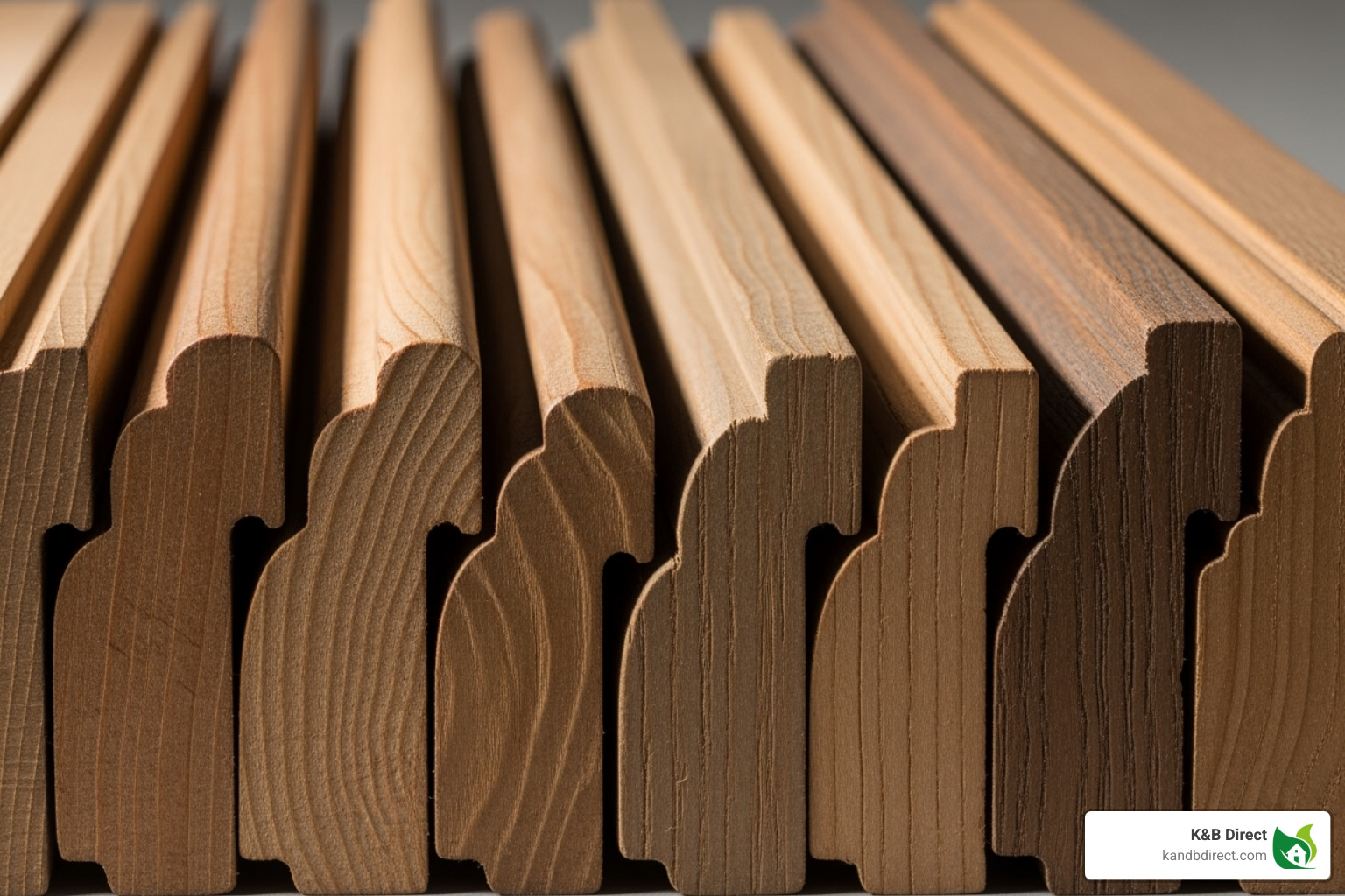 close-ups of different vintage base cap profiles like ogee, bead, and cove. - vintage base cap moulding