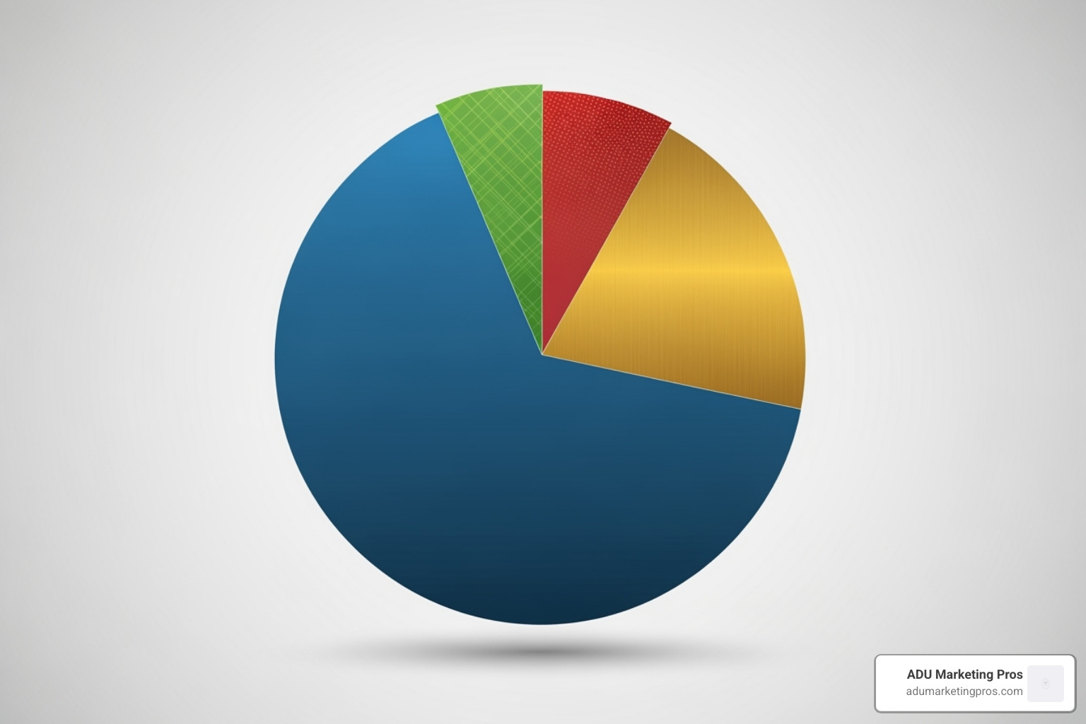 A pie chart breaking down construction costs into major categories: Hard Costs (60%), Soft Costs (20%), Land Costs (10%), and Finishing Costs (10%) - cost to build calculator