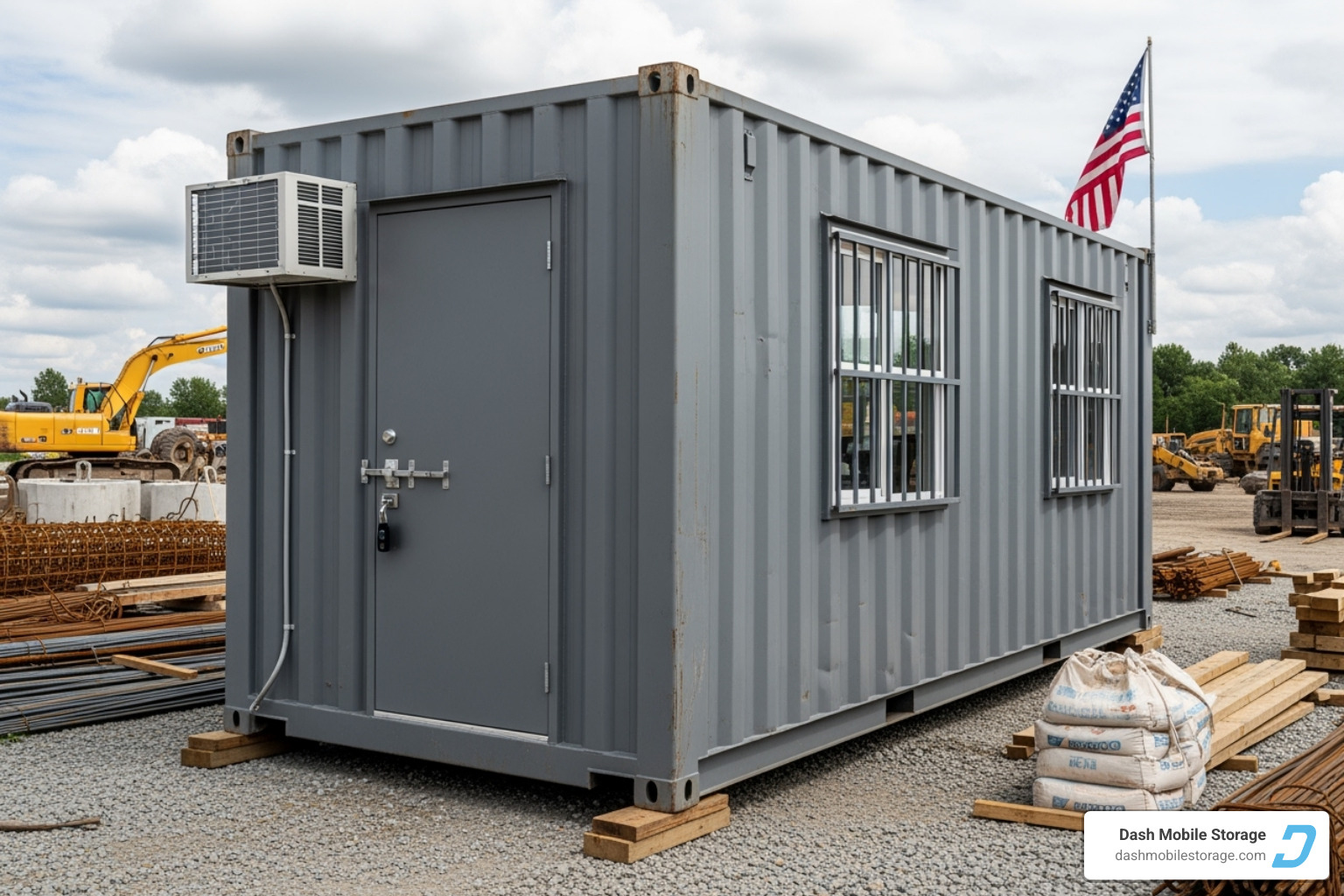 Durable container office - containerized office