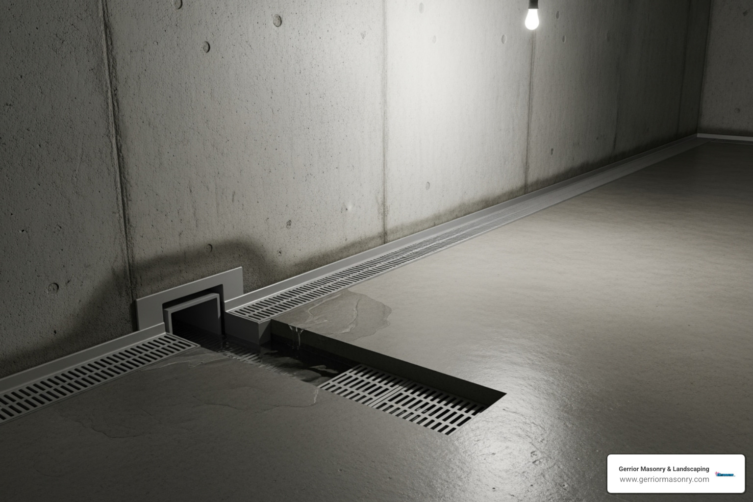 basement drain channel - basement wall drain channel