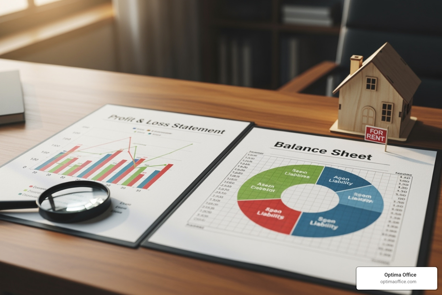 Sample P&L and Balance Sheet reports for a rental property - real estate property management accounting