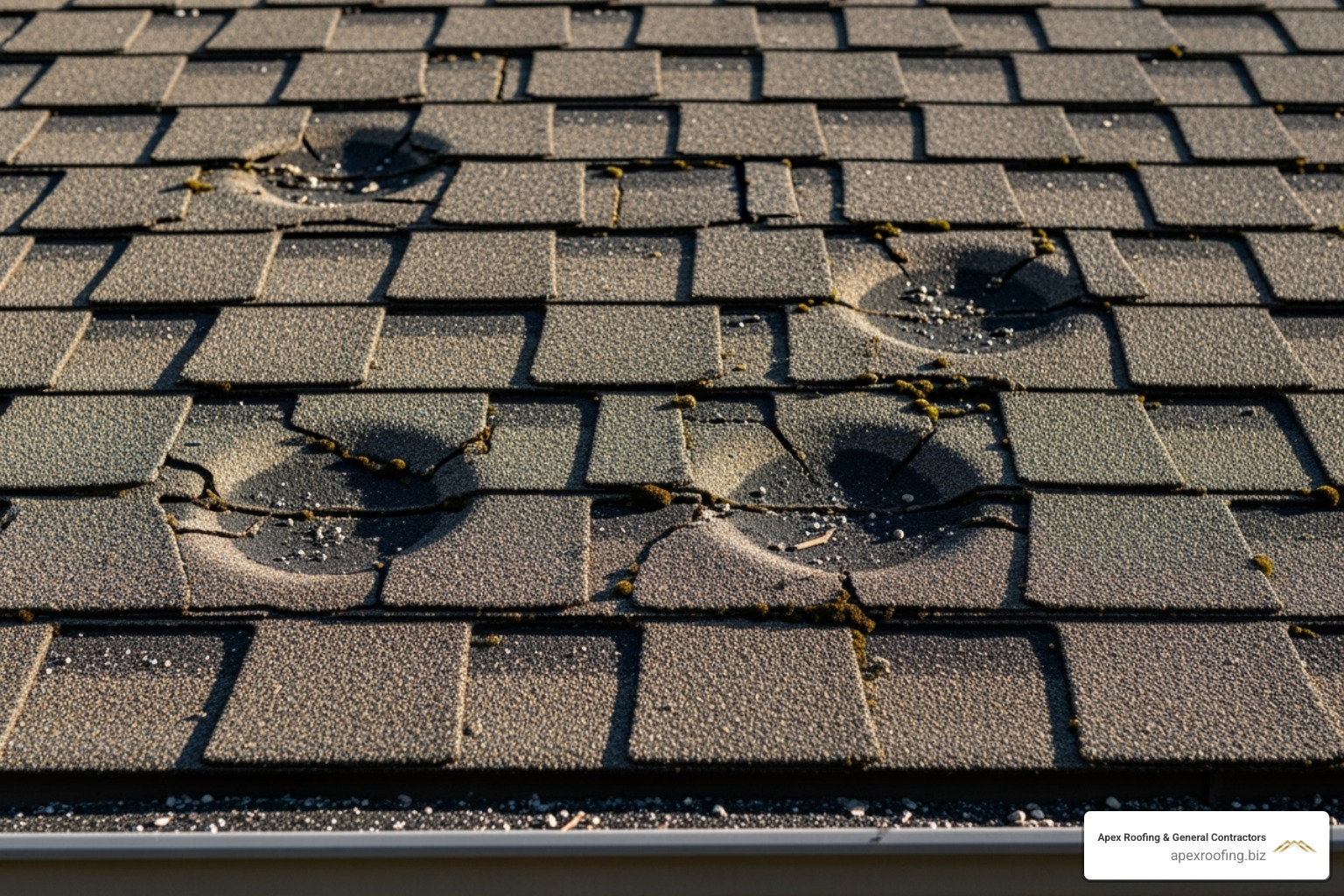 a roof with visible hail damage. - helotes roofing contractor a roof with visible hail damage. - helotes roofing contractor