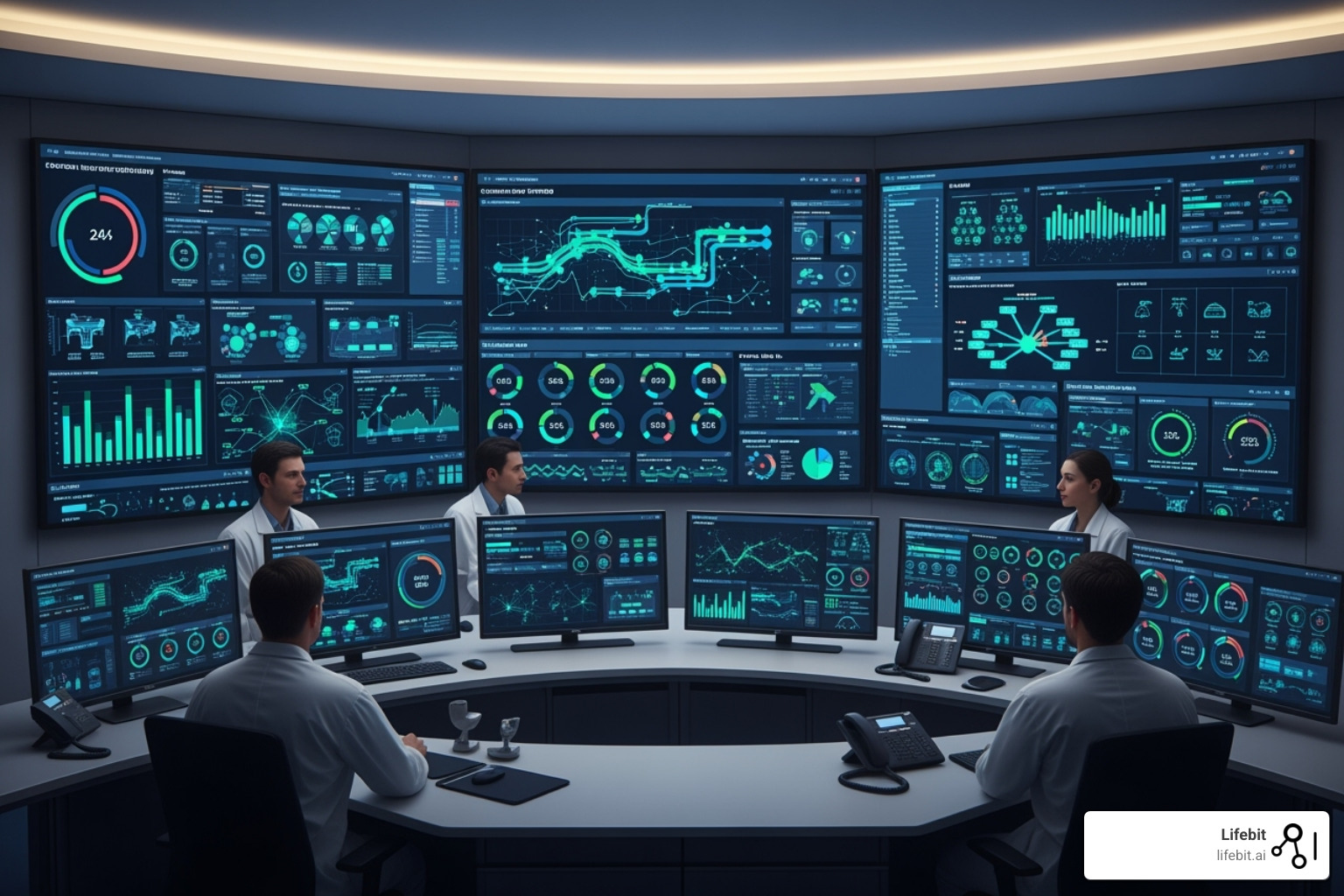 dashboard showing AI-driven efficiency metrics in a hospital setting - AI healthcare solutions