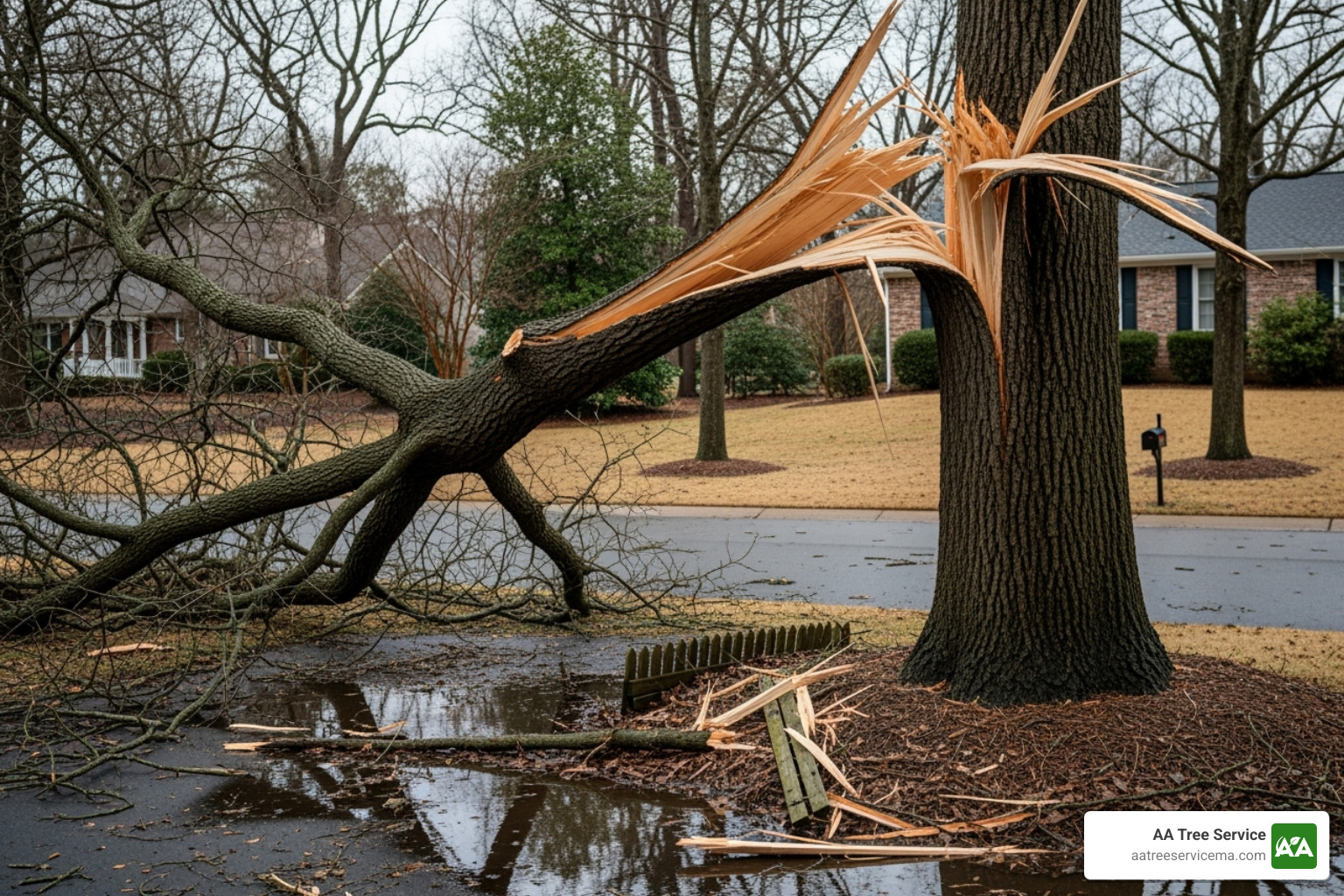 storm-damaged tree branch - emergency tree responders storm-damaged tree branch - emergency tree responders