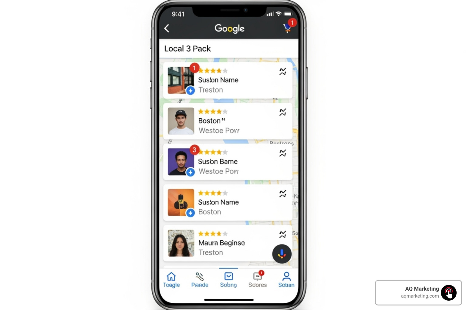 Well-optimized Google Business Profile in the Local 3-Pack, showing a local HVAC company in Boston - SEO for service businesses Well-optimized Google Business Profile in the Local 3-Pack, showing a local HVAC company in Boston - SEO for service businesses