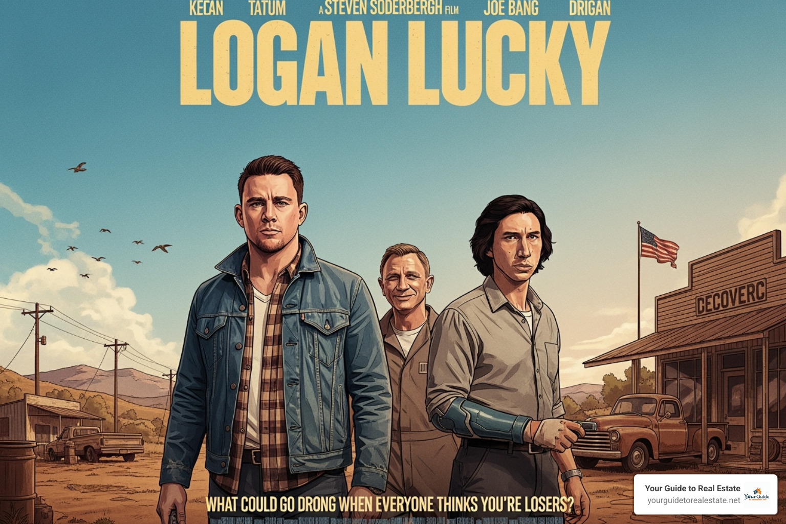Movie poster for Logan Lucky - brian gleeson