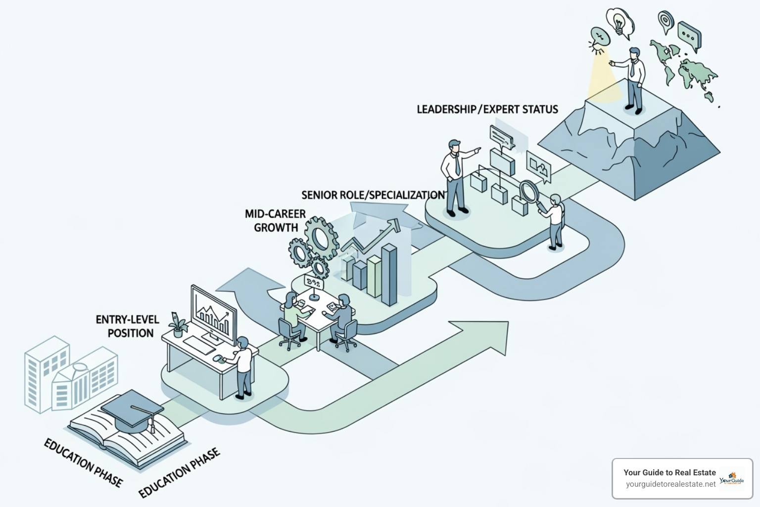 Flowchart illustrating the multi-step licensing journey from education to active practice, including pre-licensing, exams, application, initial licensing, and joining a brokerage - real estate license cost