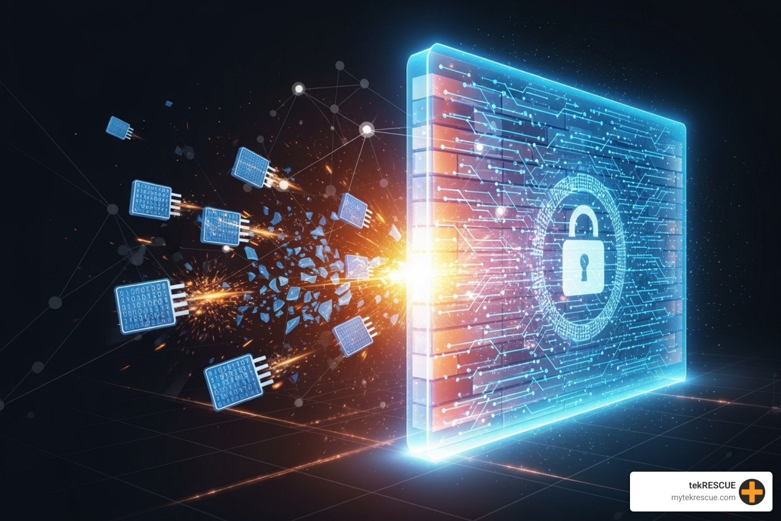 Digital firewall protecting a network - how to prevent ransomware