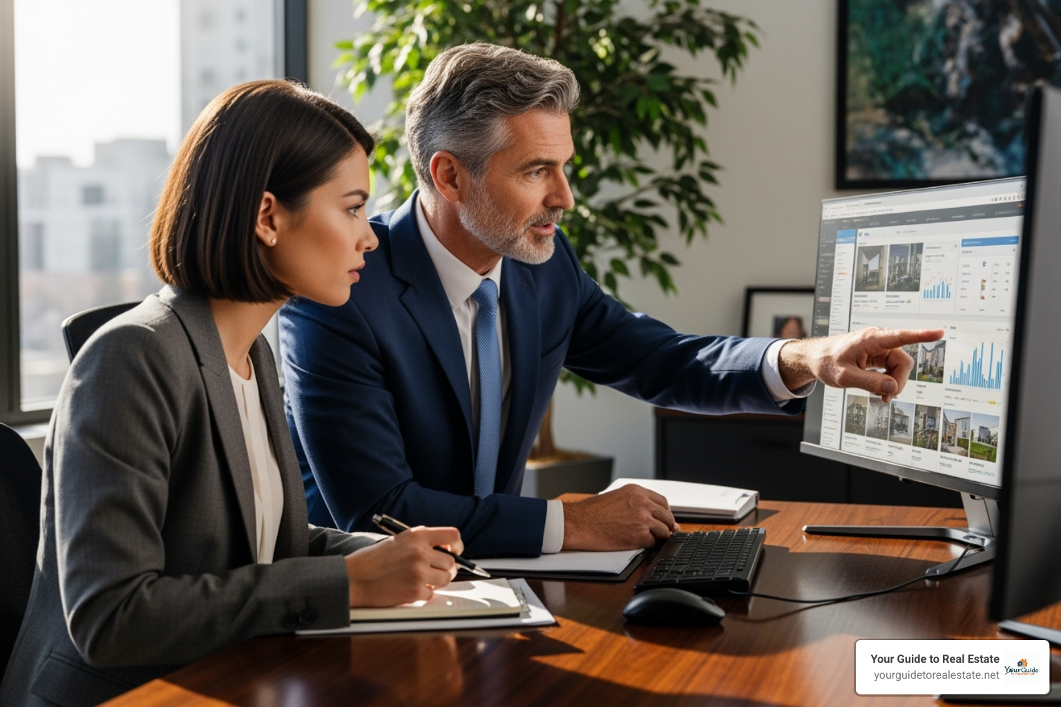 A seasoned real estate professional mentoring a new agent - how long does it take to get a real estate license