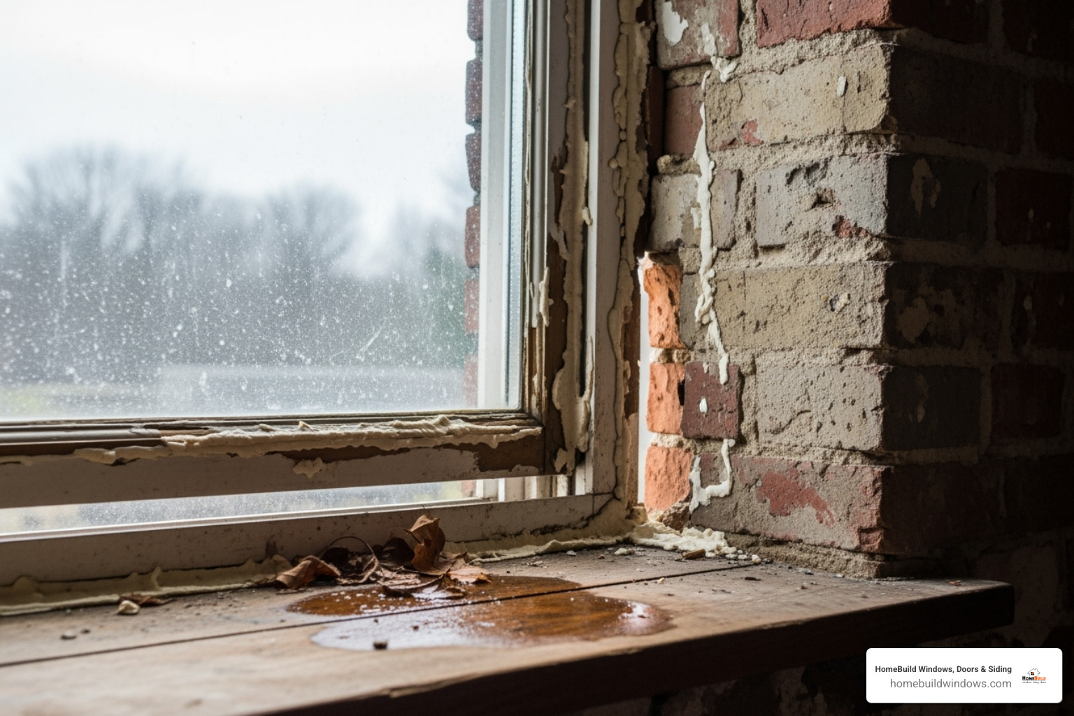 poorly installed window - independent window installers