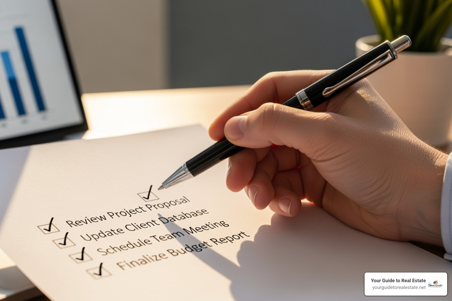 A checklist with items ticked off, symbolizing efficiency and progress in the real estate licensing process. - how long does it take to become a real estate agent