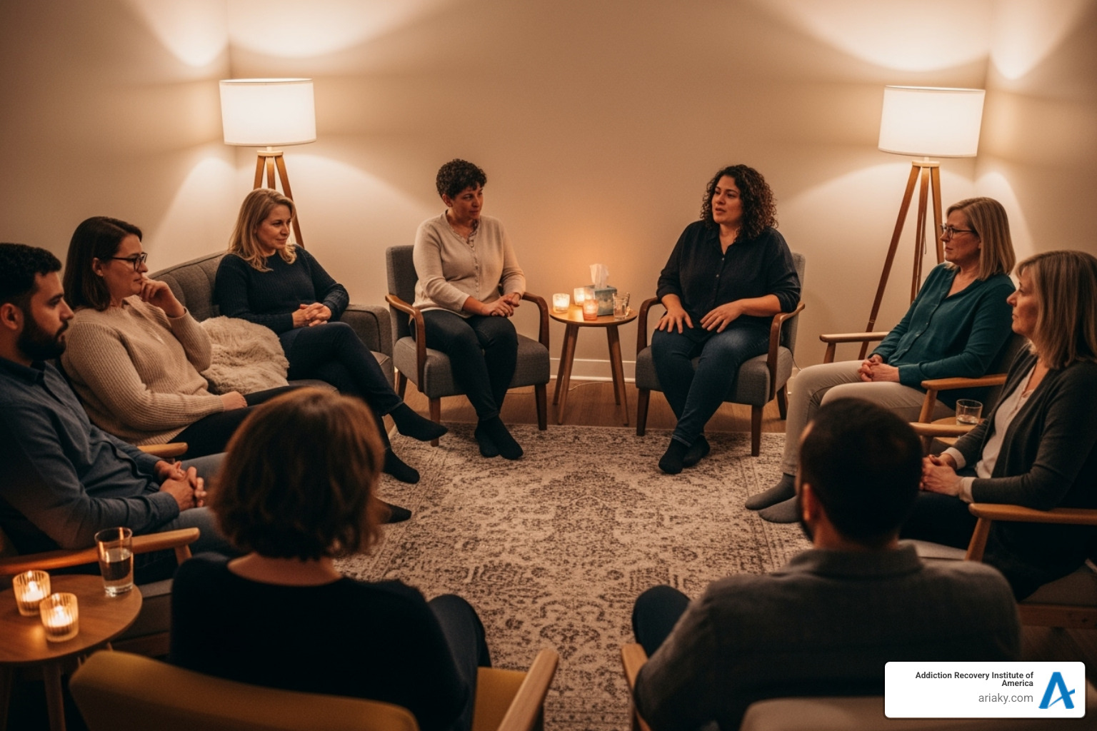 Supportive group therapy session - heroin detox Louisville KY