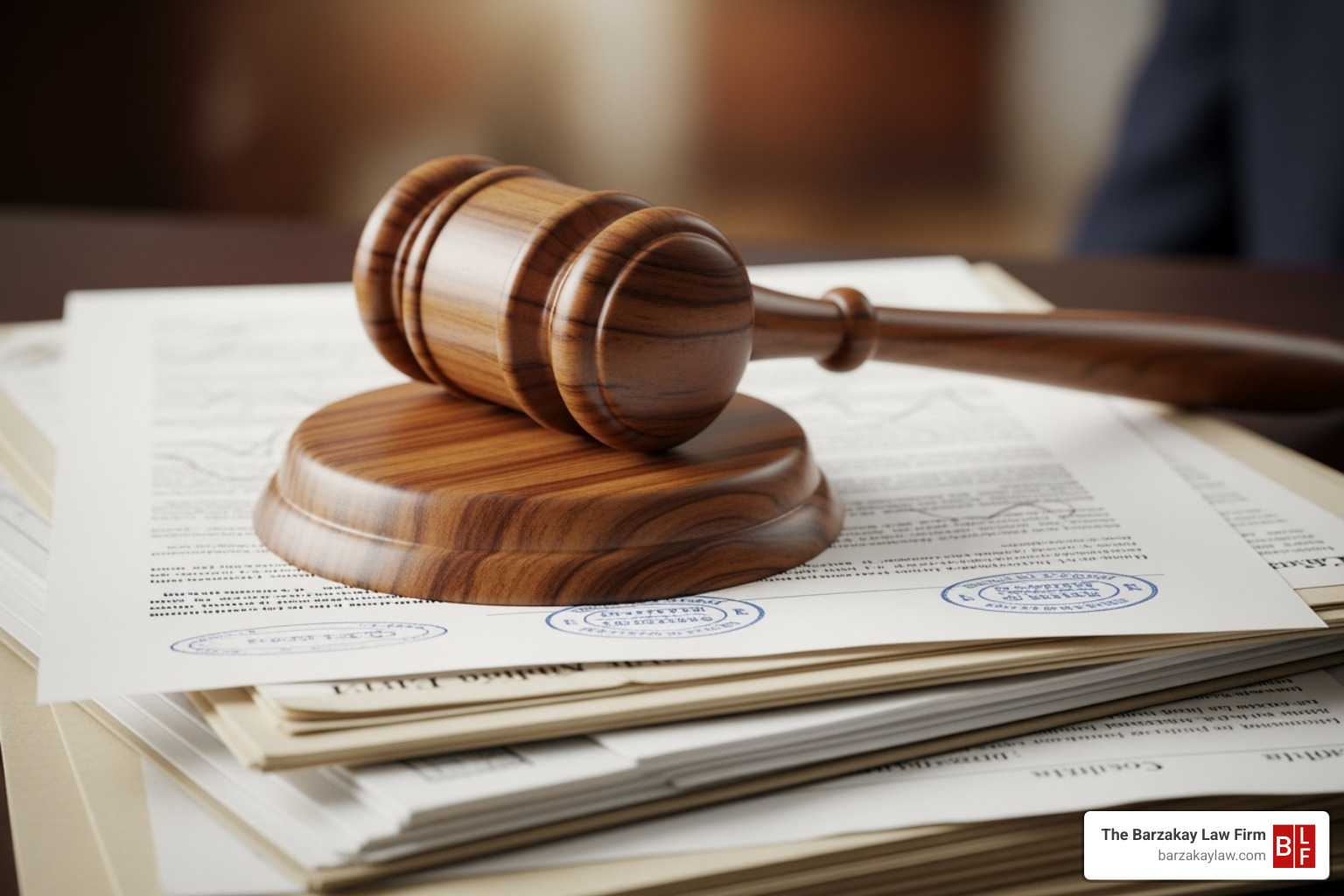 A gavel resting on a stack of medical charts, symbolizing the legal process of reviewing medical evidence in a negligence case. - nursing home negligence attorney