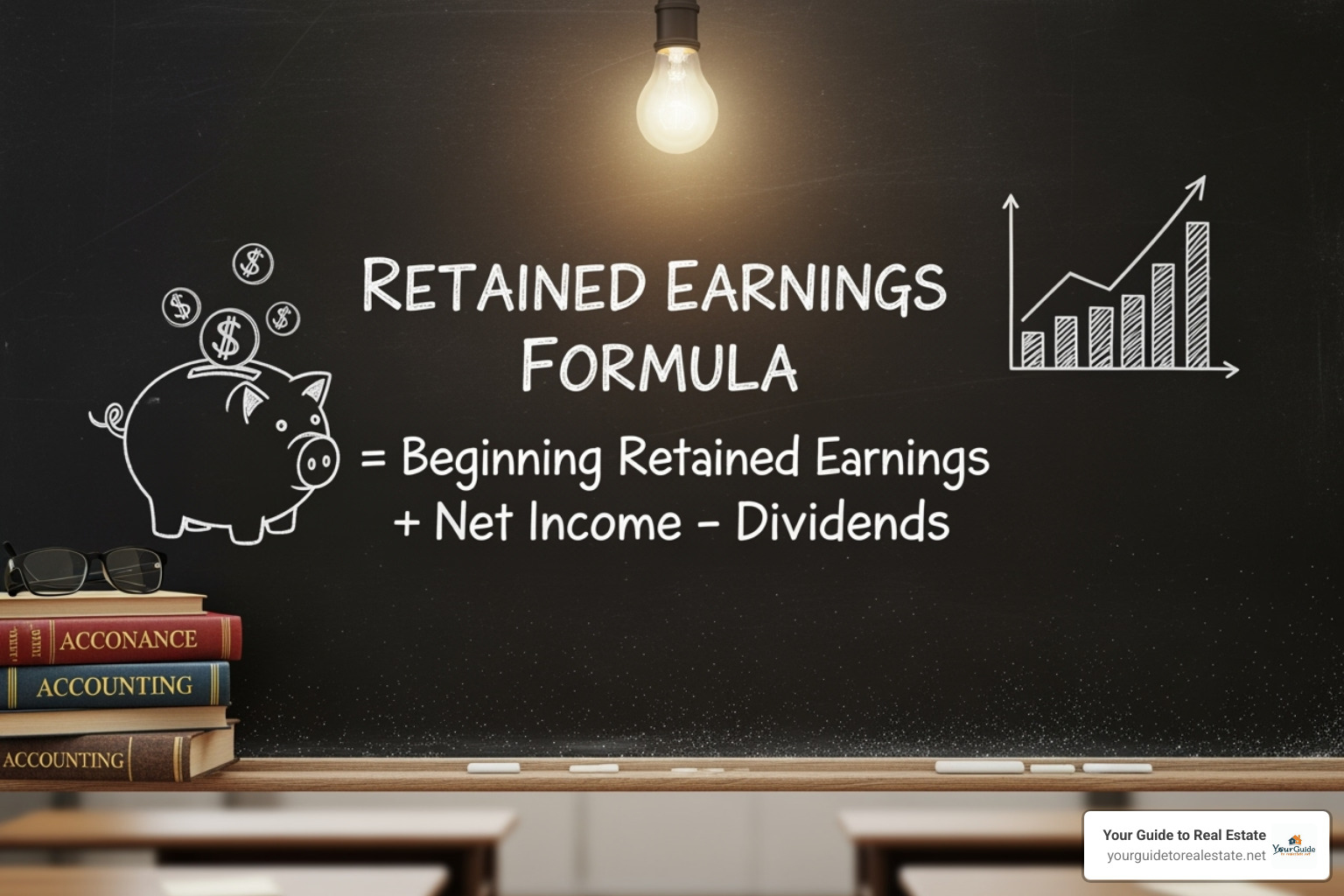 retained earnings formula clearly displayed - retained earnings formula