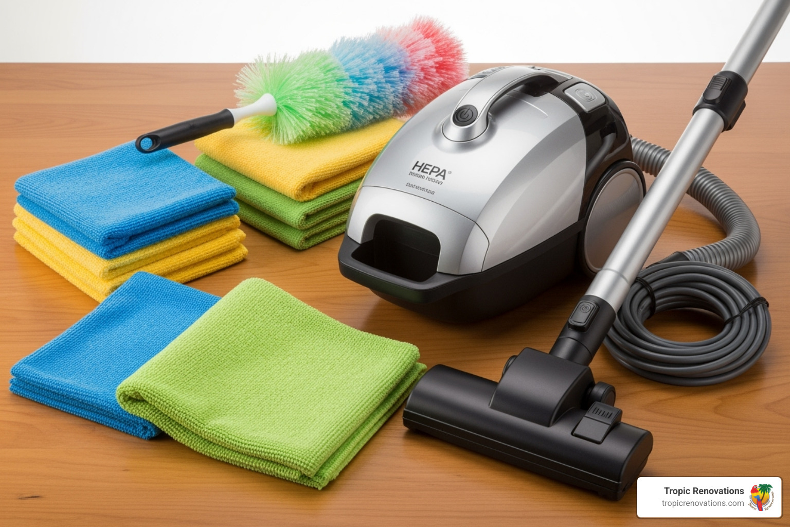 essential dusting tools including microfiber cloths and a HEPA vacuum - How to avoid dust? essential dusting tools including microfiber cloths and a HEPA vacuum - How to avoid dust?