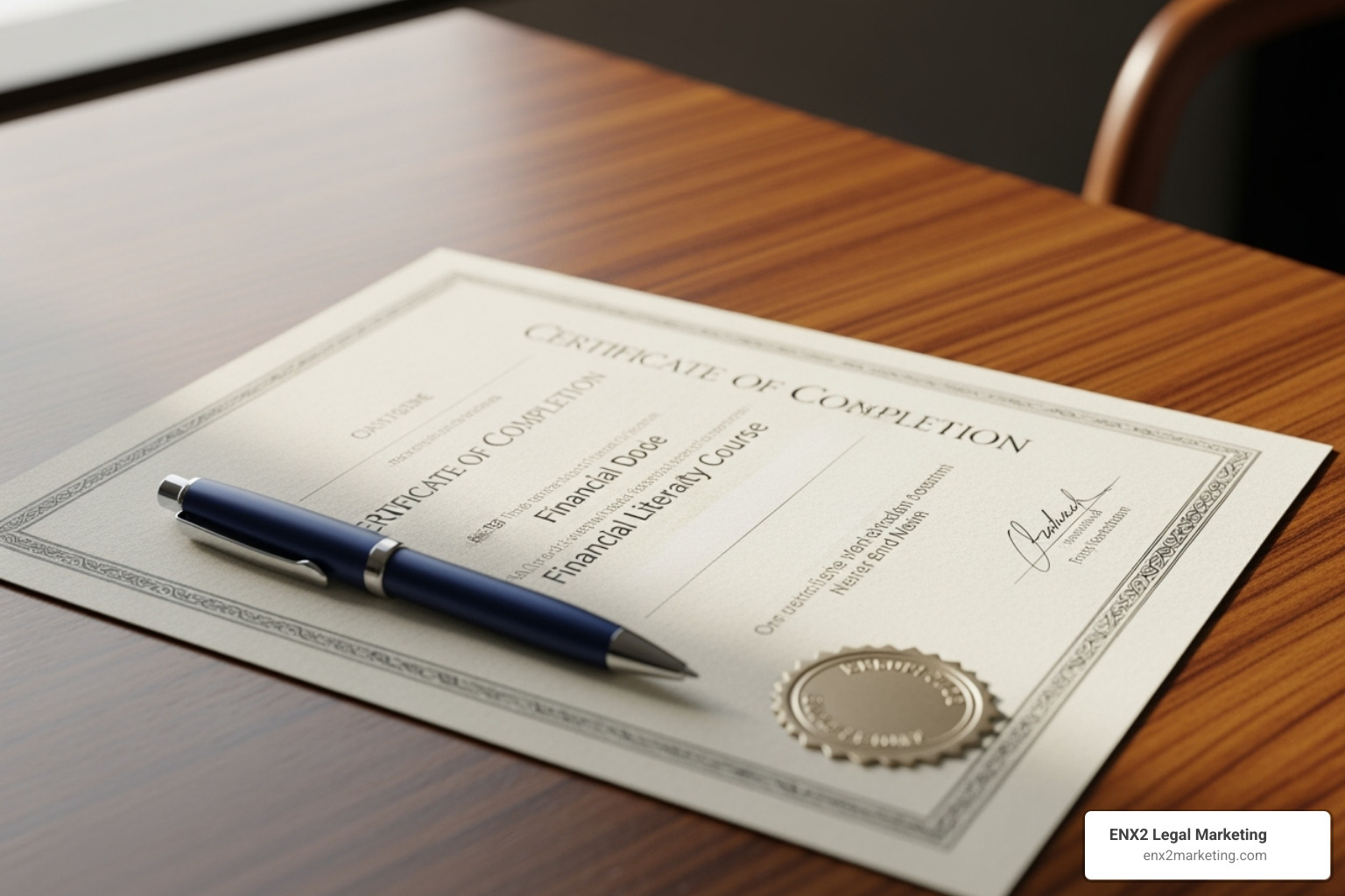 Certificate of completion for a debtor education course - Bankruptcy filing fees