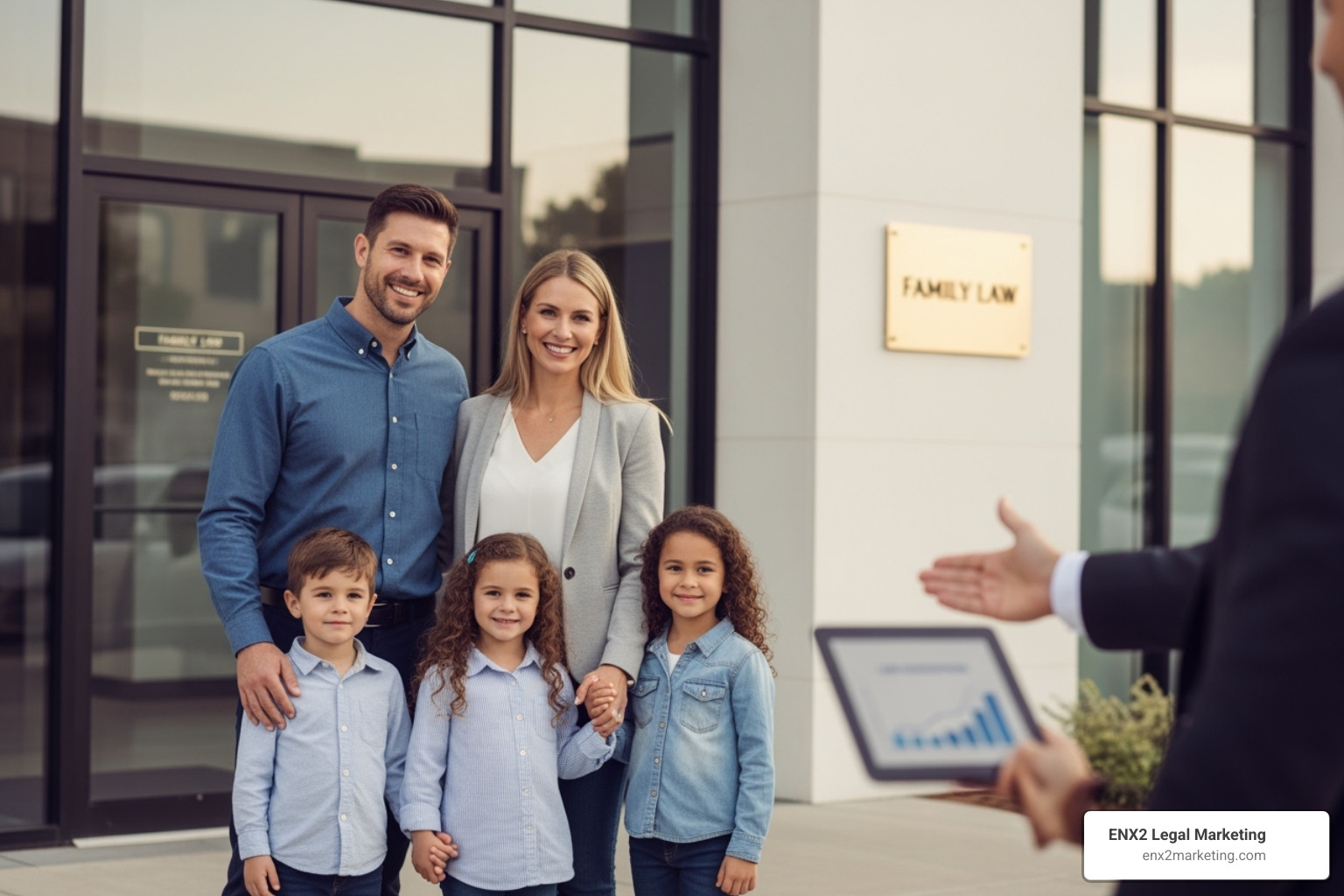 Well-designed family law landing page with key conversion elements highlighted. - lead generation family law Well-designed family law landing page with key conversion elements highlighted. - lead generation family law