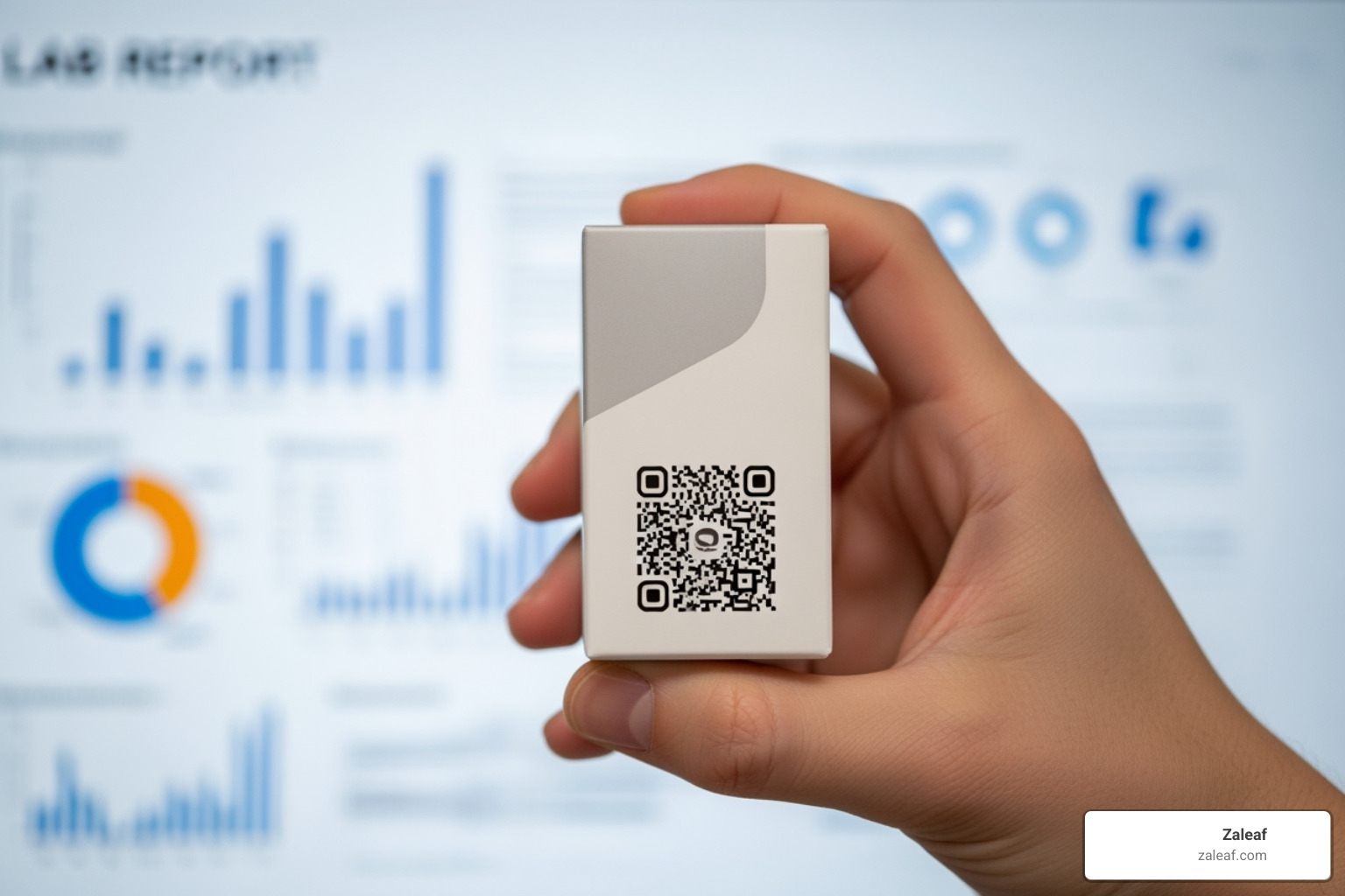 QR code on product packaging leading to a lab report - farm bill compliant