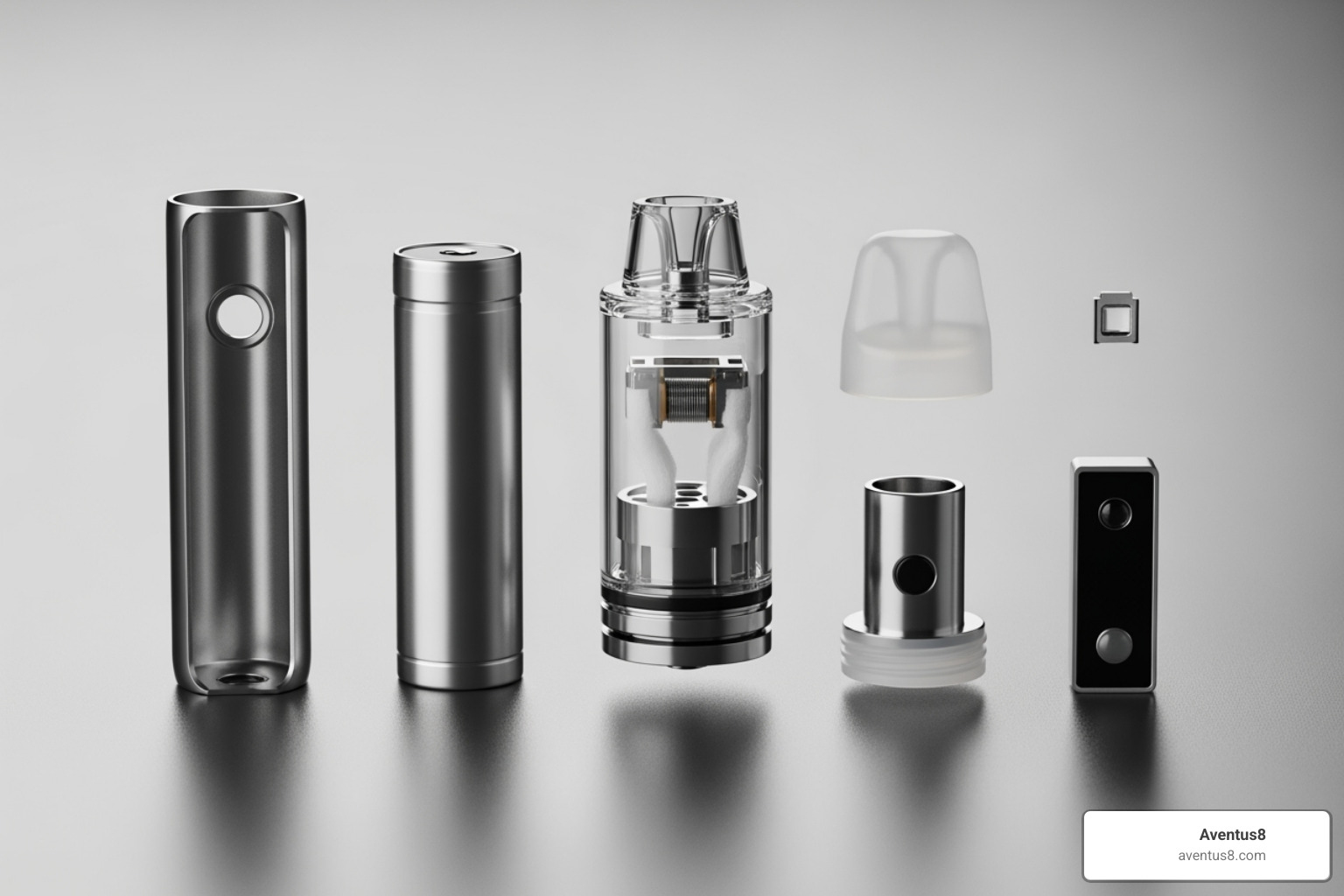 disassembled disposable vape components - empty disposable thc vapes