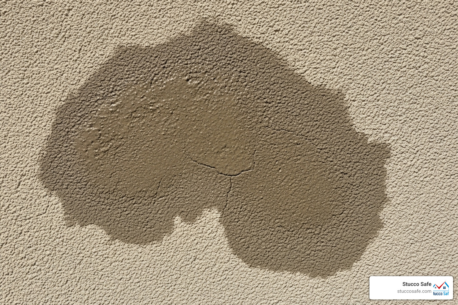 a stucco wall showing a patch that is darker/wetter than the surrounding area - how long does stucco take to dry