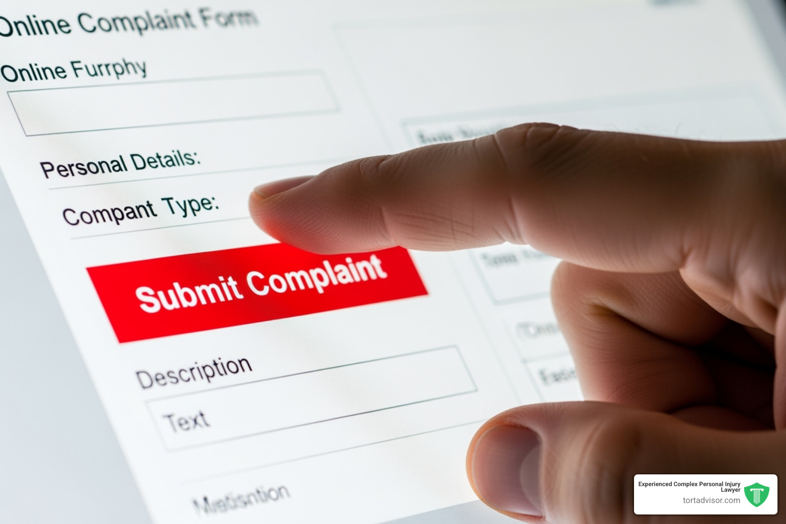 person clicking submit complaint button - how to file complaint person clicking submit complaint button - how to file complaint