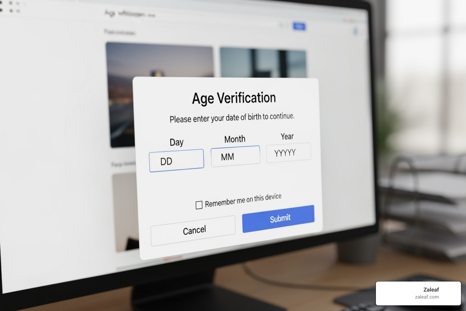 pop-up window asking for ID verification - how to buy a vape online no id