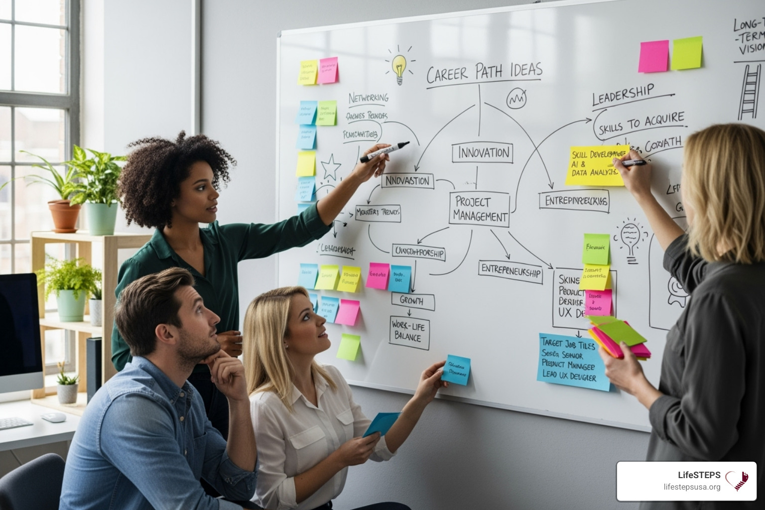 brainstorming career goals - career development planning