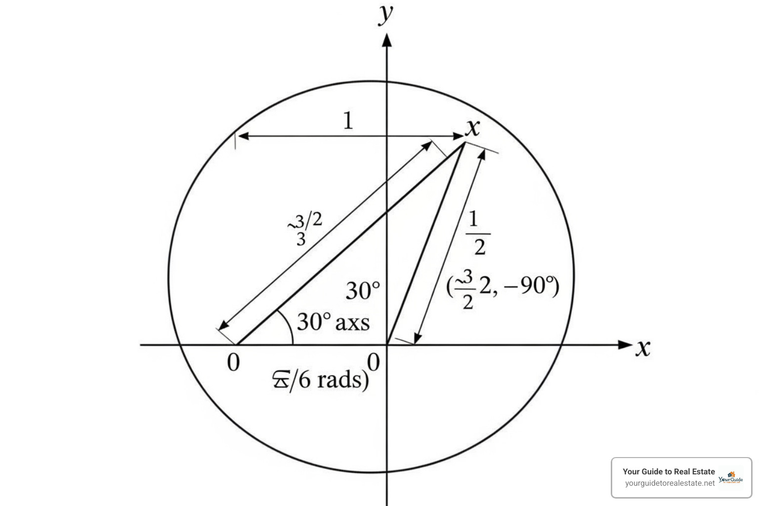 30-60-90 triangle unit circle - unit circle radians