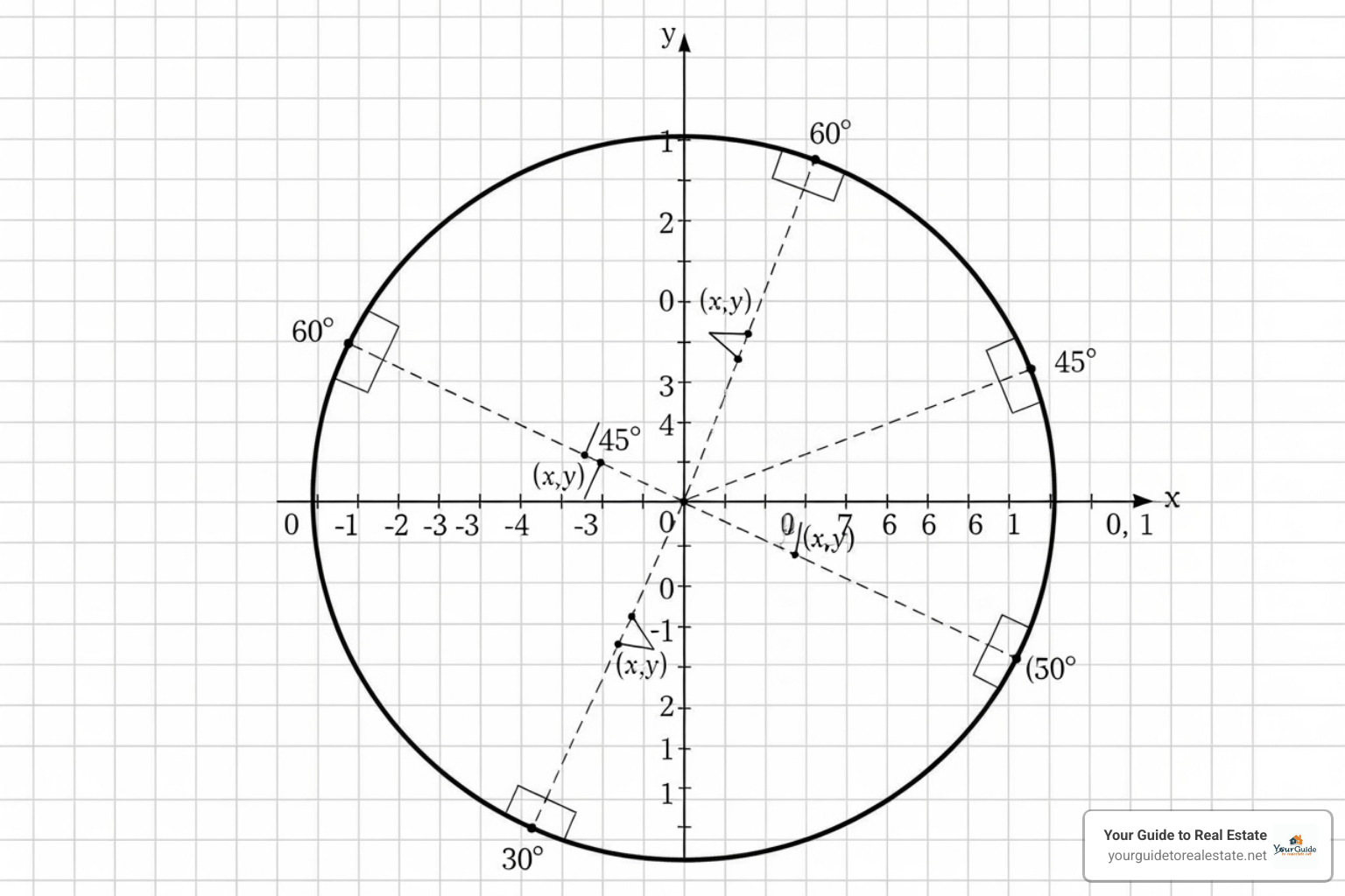 the first quadrant of the unit circle highlighted in detail - blank unit circle the first quadrant of the unit circle highlighted in detail - blank unit circle